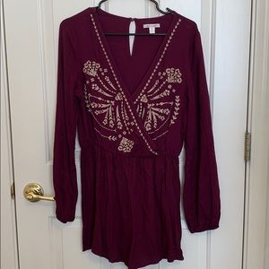 Miami- Burgundy Romper